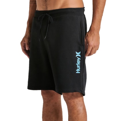 Bermuda de Moletom Hurley One & Only Black
