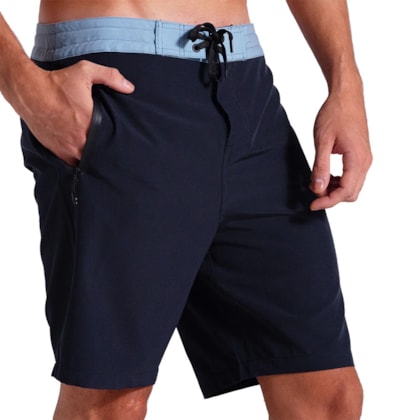 Bermuda Hang Loose Block 19 Dark Grey Blue
