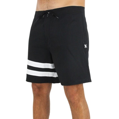 Bermuda Hurley Phantom Block Party 18" Black White
