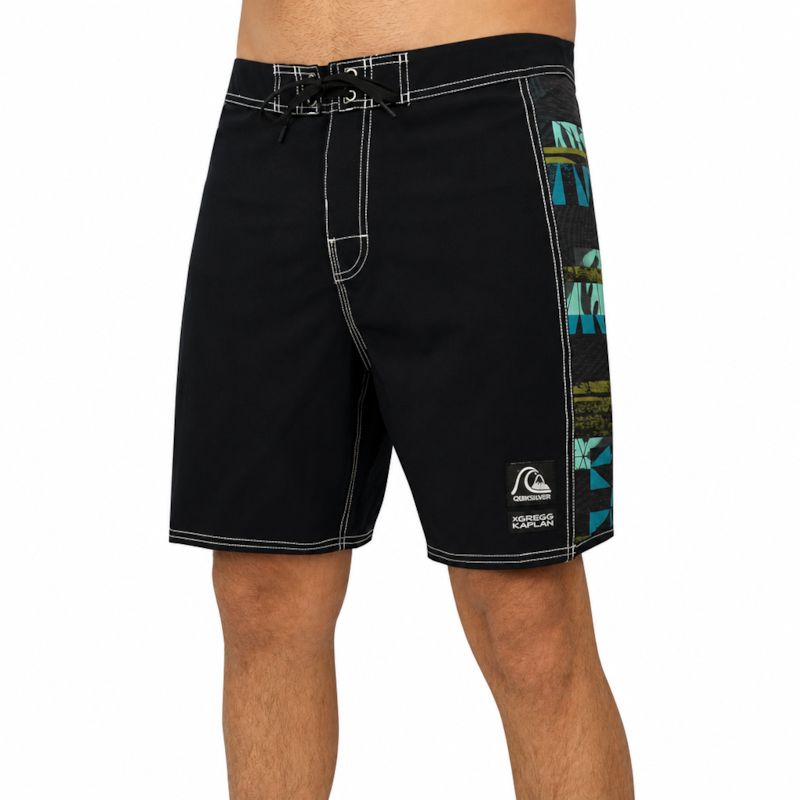 Bermuda Quiksilver Blank Canvas x Gregg Kaplan Arch 18 Black