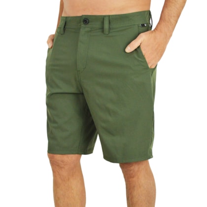 Bermuda Volcom Híbrida Frickin Cross Shred Esquadron Green
