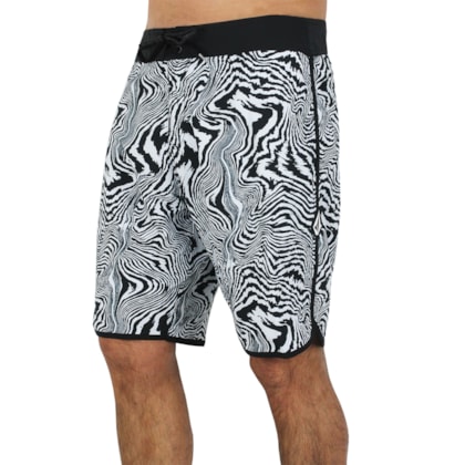 Bermuda Volcom Mixed Scallop Mod Black Bermuda Volcom Mixed Scallop Mod Black