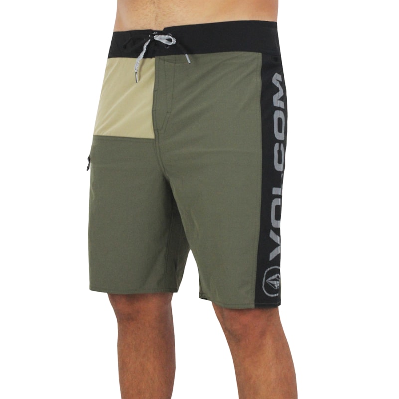 Bermuda Volcom Sabotage Army Green Importada