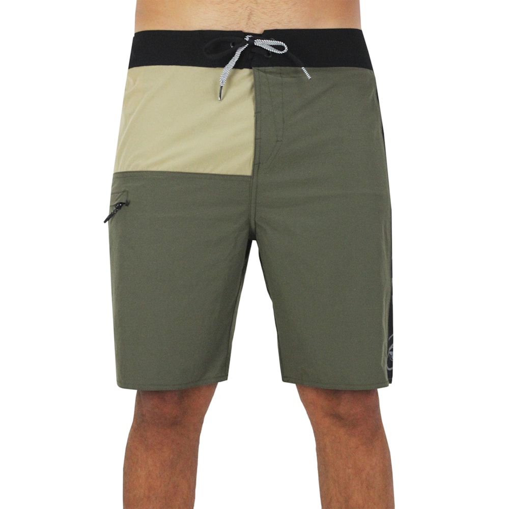 Bermuda Volcom Sabotage Army Green Importada