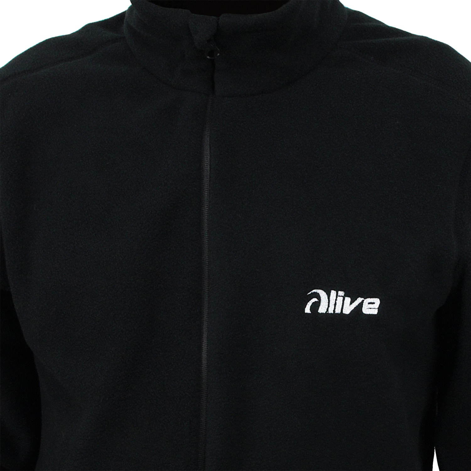 Blusa Soft Fleece Térmica Surf Alive com Zíper Preta