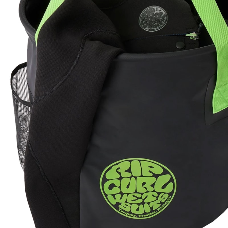 Bolsa Rip Curl Elasto 50 Litros Bucket Black Lime Importada