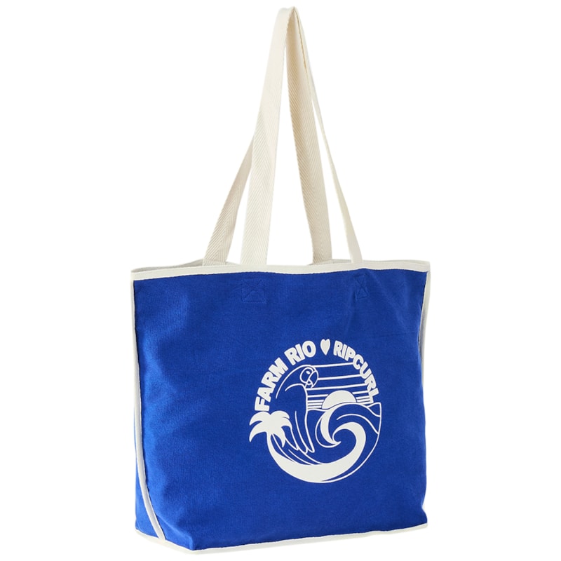 Bolsa Rip Curl x Farm Rio Tropical Desire Tote Cobalt Blue