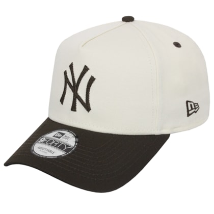 Boné 9Forty A-Frame MLB New York Yankees Off White