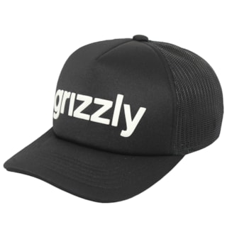 Boné Grizzly Lowercase Trucker Black
