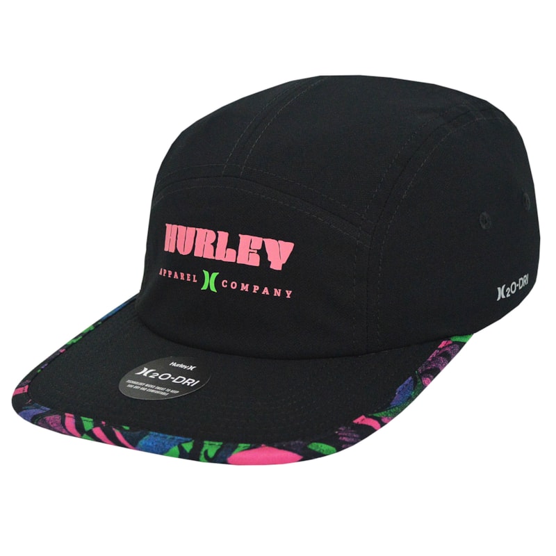 Boné Hurley Five Panel Noise Black