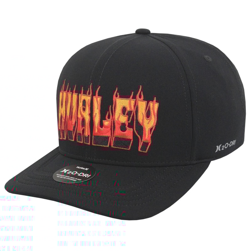 Boné Hurley Flame Preto