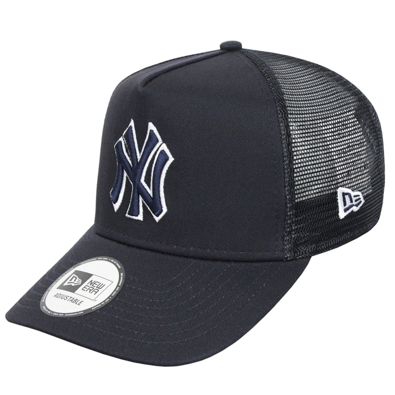 Boné New Era 9-Forty Outline E-Frame Trucker New York Yankees Navy