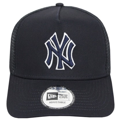 Boné New Era 9-Forty Outline E-Frame Trucker New York Yankees Navy