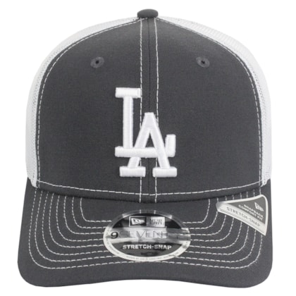 Boné New Era 9-Seventy Stretch Snap Los Angeles Dodgers Cinza