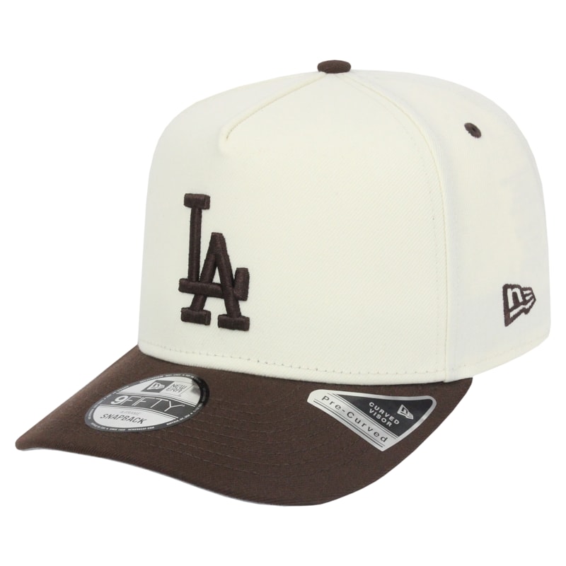 Boné New Era 9Fifty A-Frame Los Angeles Dodgers Off White Importado