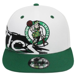 Boné New Era 9Fifty Boston Celtics White Importado