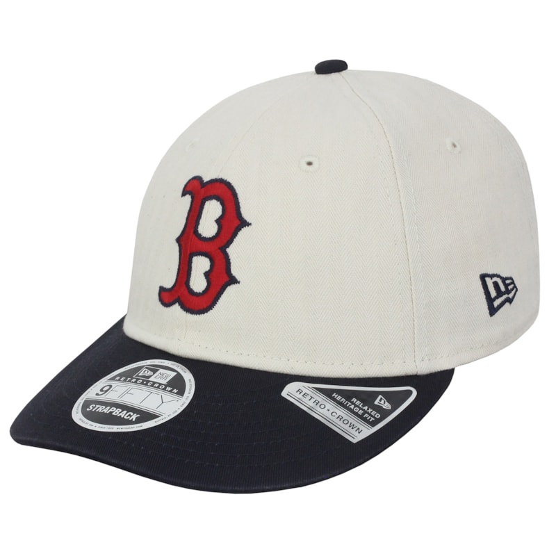 Boné New Era 9Fifty Retro Crown Boston Red Sox Beige Importado