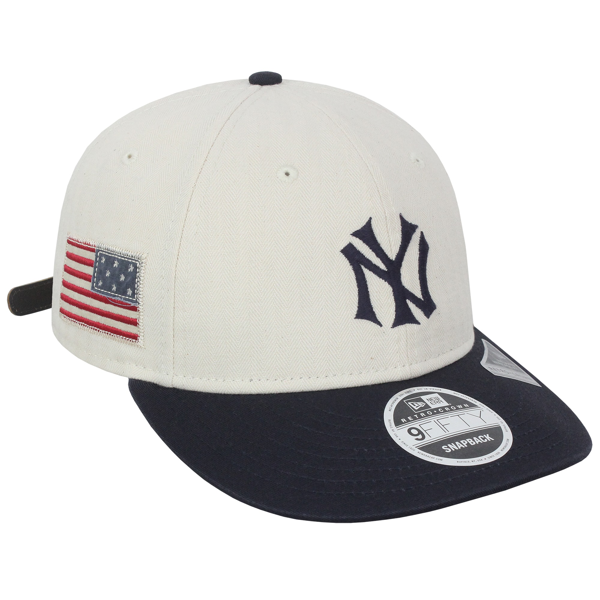 Boné New Era 9Fifty Retro Crown New York Yankees Beige Importado