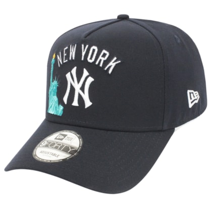 Boné New Era 9Forty A-Frame MLB New York Yankees Marinho