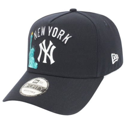 Boné New Era 9Forty A-Frame MLB New York Yankees Marinho Boné New Era 9Forty A-Frame MLB New York Yankees Marinho
