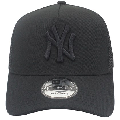 Boné New Era 9Forty A-Frame MLB Trucker New York Yankees Black