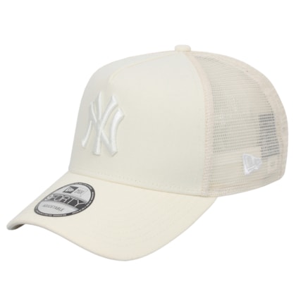 Boné New Era 9Forty A-Frame MLB Trucker New York Yankees Off White Boné New Era 9Forty A-Frame MLB Trucker New York Yankees Off White