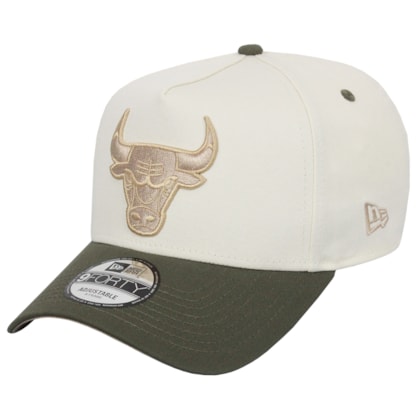 Boné New Era 9Forty A-Frame NBA Chicago Bulls Off White Boné New Era 9Forty A-Frame NBA Chicago Bulls Off White