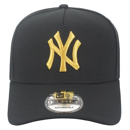Boné New Era 9Forty A-Frame Snapback MLB New York Yankees Gold Black