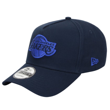 Boné New Era 9Forty A-Frame Snapback NBA Los Angeles Lakers Navy Boné New Era 9Forty A-Frame Snapback NBA Los Angeles Lakers Navy