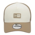 Boné New Era 9Forty A-Frame Trucker Logo Box Off White