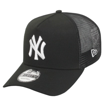 Boné New Era 9Forty A-Frame Trucker New York Yankees Black