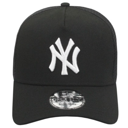 Boné New Era 9Forty A-Frame Trucker New York Yankees Black