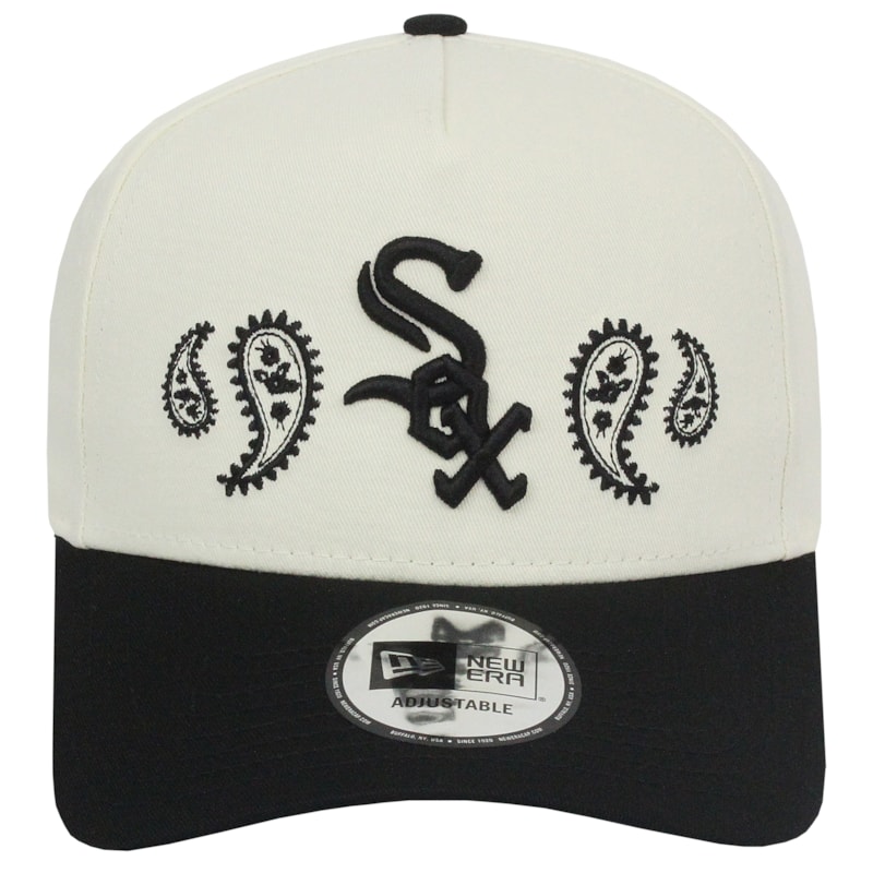 Boné New Era 9Forty Chicago White Sox Paisley Off White Importado