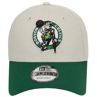 Boné New Era 9Forty Contrast Patch Boston Celtics Beige
