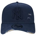 Boné New Era 9Forty Destroyed MLB New York Yankees Strapback Navy