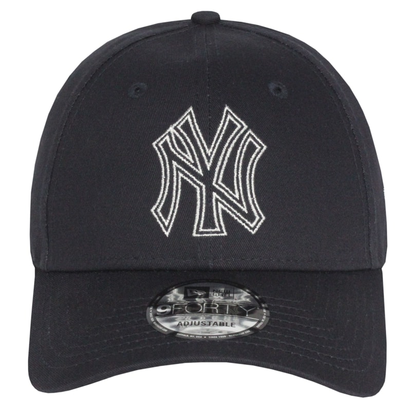 Boné New Era 9Forty Metallic Outiline New York Yankees Navy Importado