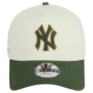 Boné New Era 9Forty New York Yankees Off White Importado