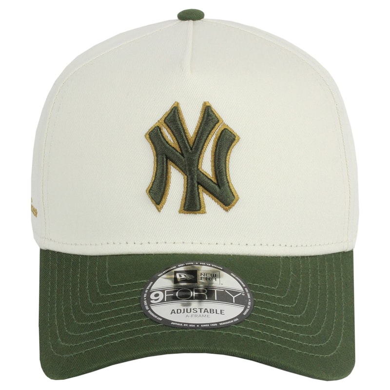 Boné New Era 9Forty New York Yankees Off White Importado