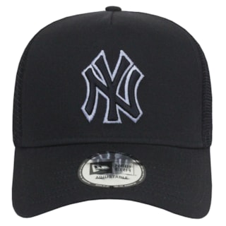 Boné New Era 9Forty Outline E-Frame New York Yankees Trucker Navy