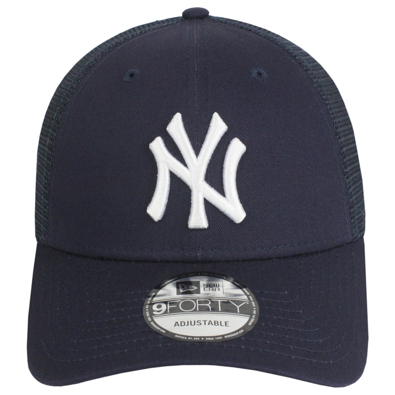 Boné New Era 9Forty Snap Trucker New York Yankees Navy Importado