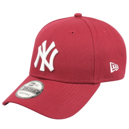 Boné New Era 9Forty Snapback White On Cardinal New York Yankees Bordo Boné New Era 9Forty Snapback White On Cardinal New York Yankees Bordo