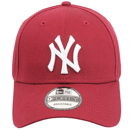 Boné New Era 9Forty Snapback White On Cardinal New York Yankees Bordo