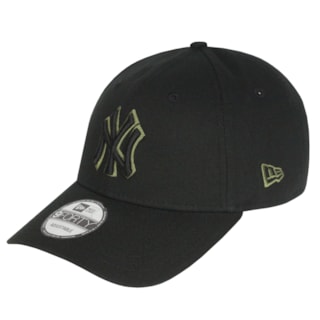 Boné New Era 9Forty Team Outiline New York Yankees Black Green Importado