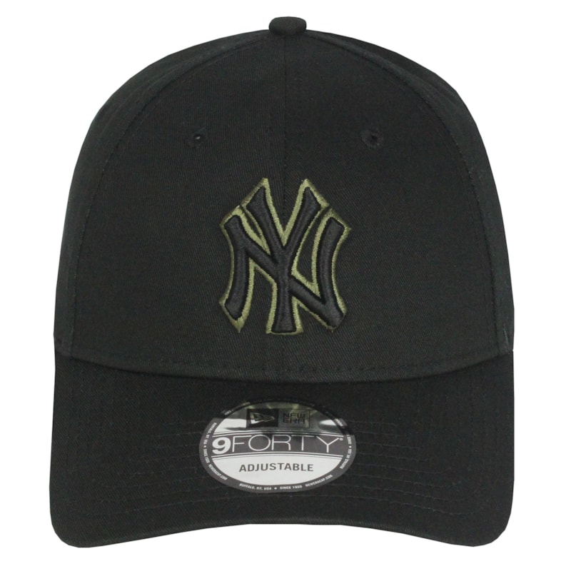 Boné New Era 9Forty Team Outiline New York Yankees Black Green Importado