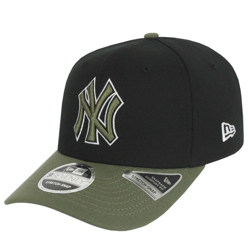Boné New Era 9Seventy New York Yankees Black Olive Importado