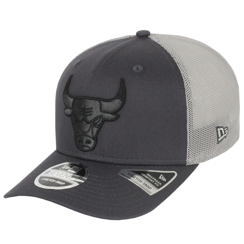 Boné New Era 9Seventy Stretch Snap Chicago Bulls Grey Importado