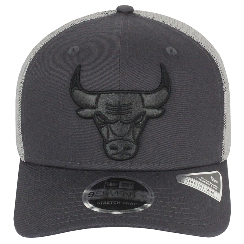 Boné New Era 9Seventy Stretch Snap Chicago Bulls Grey Importado