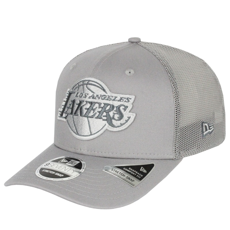 Boné New Era 9Seventy Stretch Snap Los Angeles Lakers Grey Importado