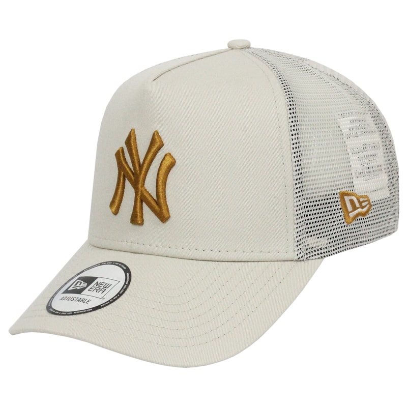 Boné New Era League Essential E-Frame New York Yankees Beige