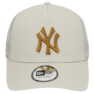 Boné New Era League Essential E-Frame New York Yankees Beige